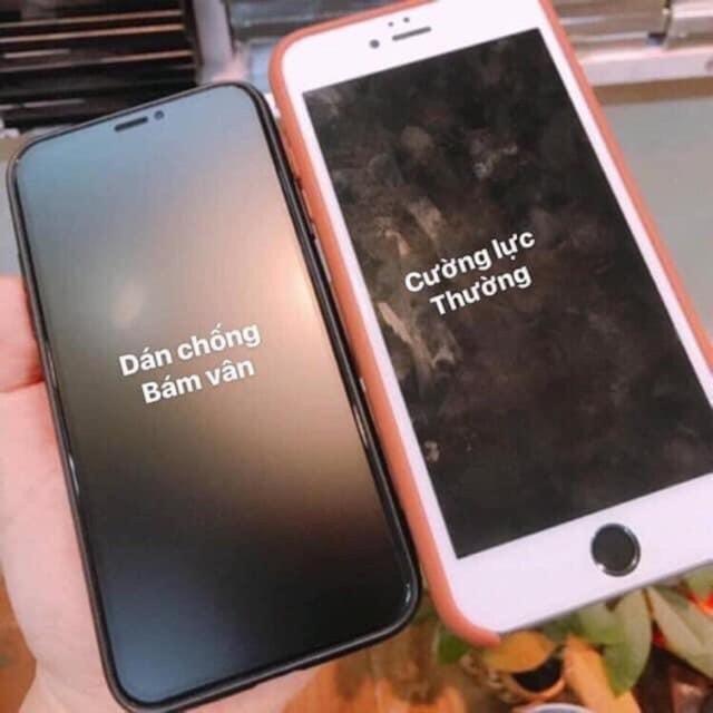 Kính cường lực dành cho iphone nhám chống vân tay Full màn siêu bền