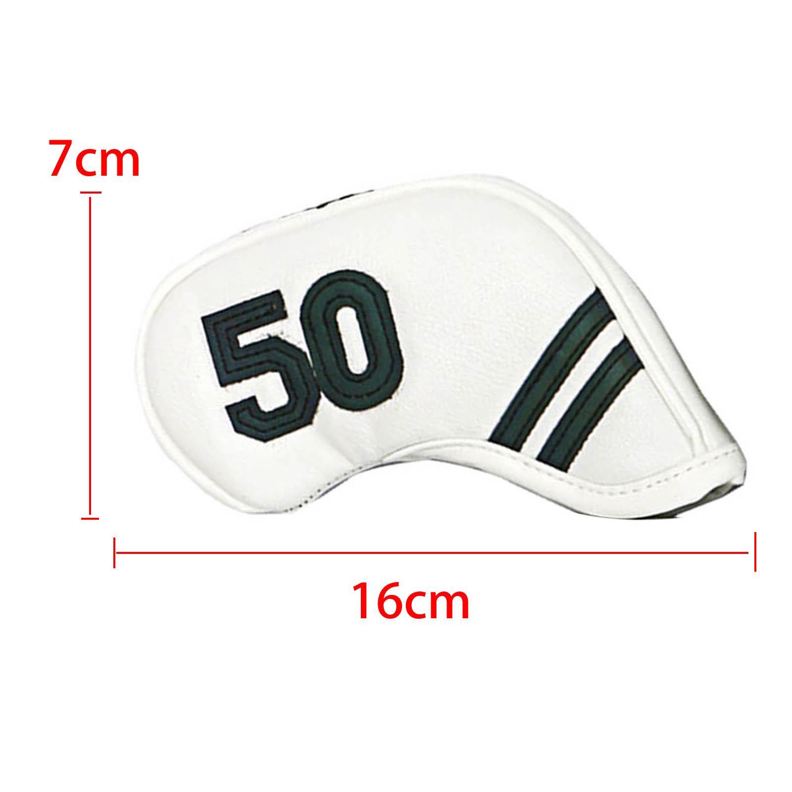 6x Golf Club Headcover Iron Head Covers, Protective Wedges Protection Guard for Men