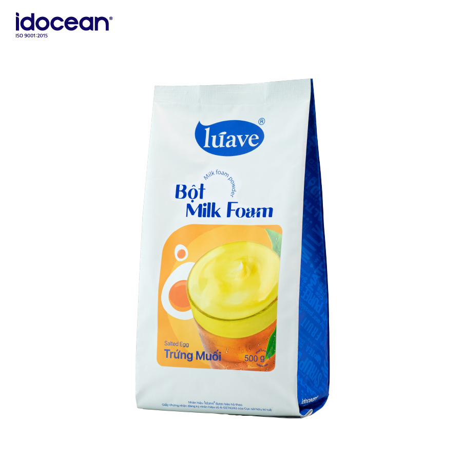 Bột Milk Foam Trứng Muối LÚAVE 0.5KG - Chính Hãng
