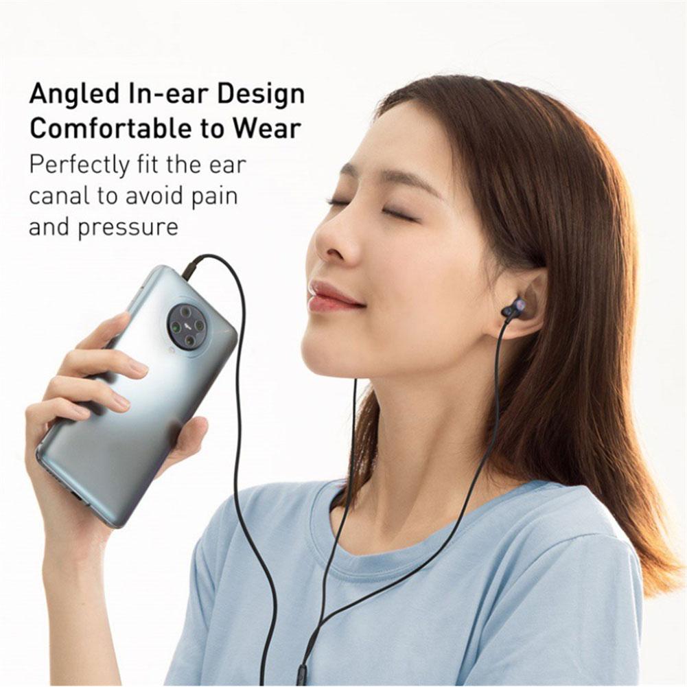 3.5mm Wired Earphones 6d Stereo Music Bass Headphones With Microphone In-ear Universal Mobile Computer Headset For Xiaomi Phones
