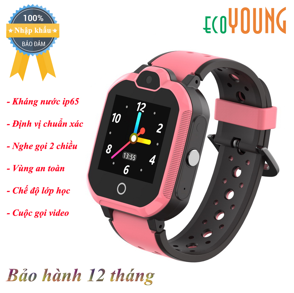 Đồng hồ định vị ecoWATCH Y5 4G Video Call (chống nước) - Hàng Nhập Khẩu