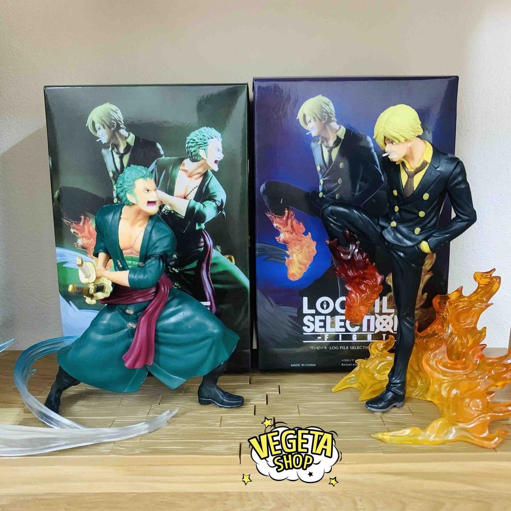 Mô hình One Piece - Zoro vs Sanji - Roronoa Zoro - Sanji Vinsmoke - Hiệu ứng trong suốt cực đẹp - Cao 13~16cm - Full box