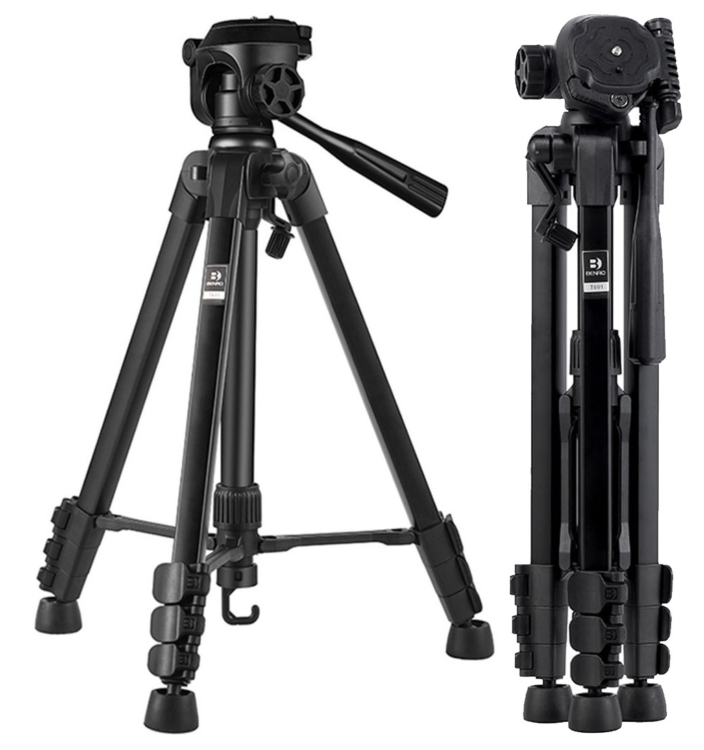 Chân máy ảnh Tripod Benro T691 + Remote cho máy ảnh, Hàng chính hãng