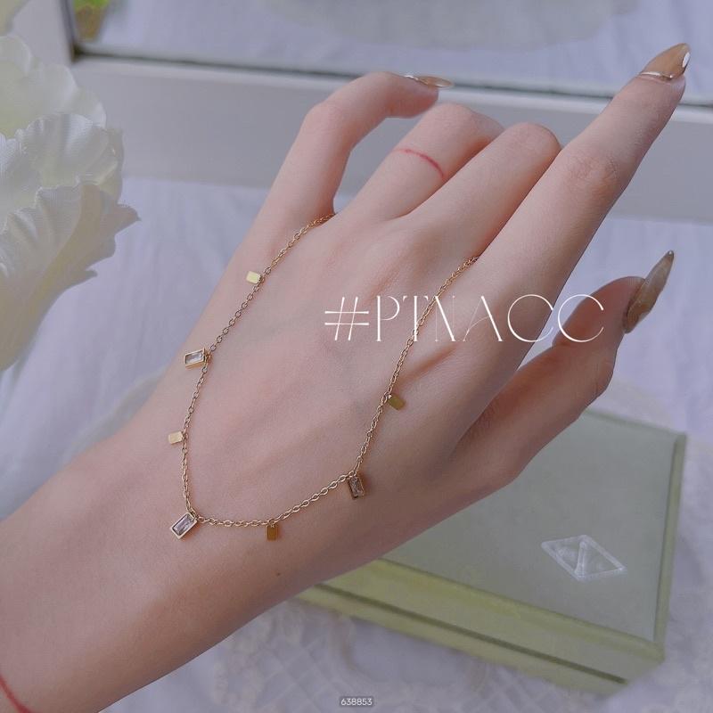 ᴾᵀᴺᵃᶜᶜ Dây chuyền TITAN mảnh style Korea . D39718
