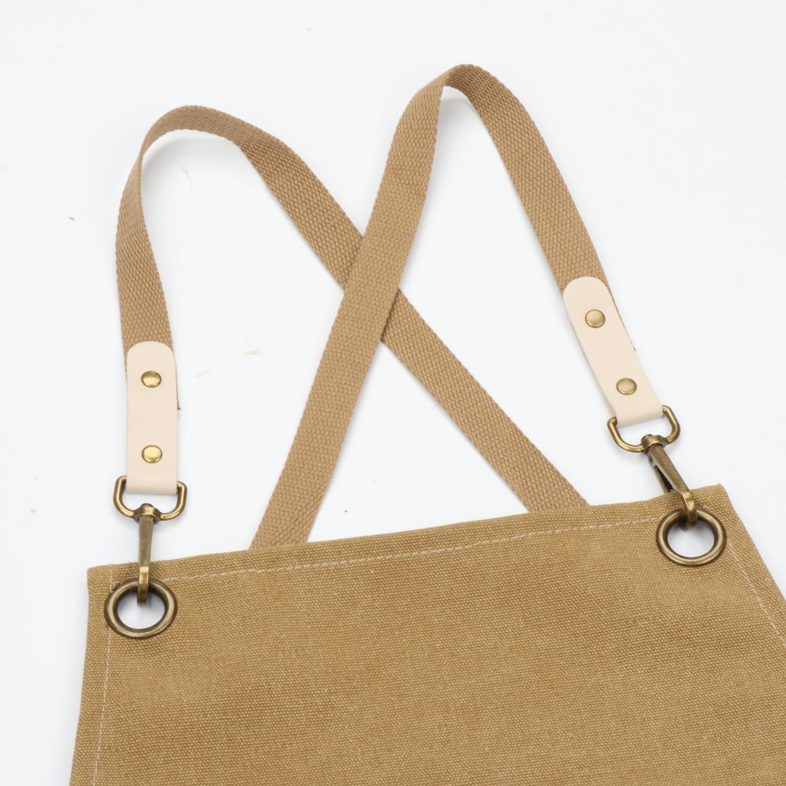 Canvas Apron Chef Apron Artist Painting Chef Brown