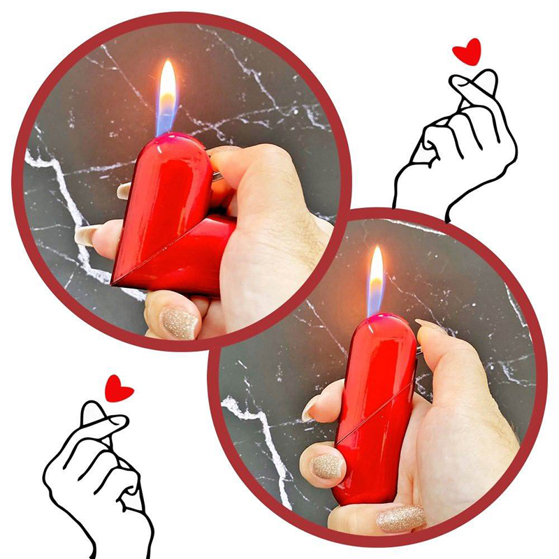 Bật Lửa Hình Trái Tim Độc Lạ - Xài Gas