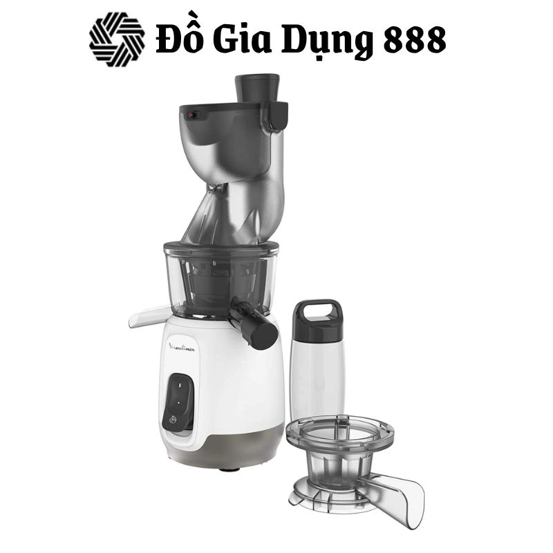 Máy Ép Chậm Moulinex Ultra Juice, Công Suất 200W, Máy Ép Trái Cây Chậm Moulinex ZU600110, Nhập Đức