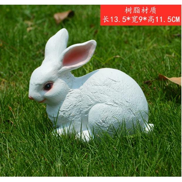 Mô hình con thỏ trang trí sân vườn, tiểu cảnh