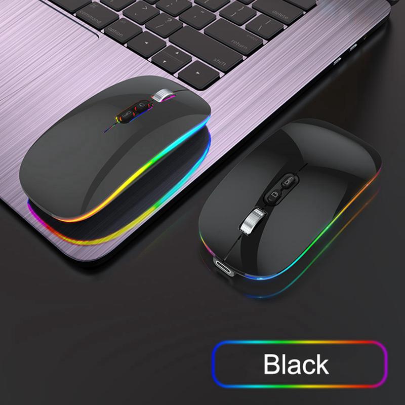 Hai Chế Độ Bluetooth Không Dây Với One-Click Để Bàn Chức Năng Loại-C Sạc Im Lặng Backlit Chuột Cho Laptop máy Tính Mới