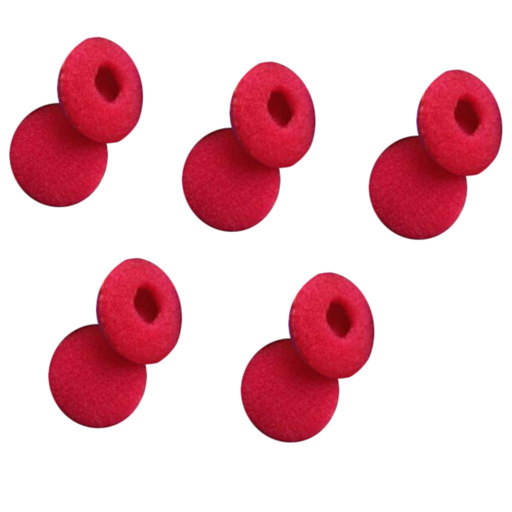 10 Pcs Foam Ear Pad Cover Earphone Earbud Anti-slip for red