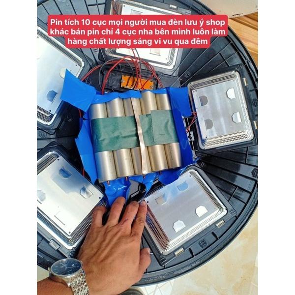 Đèn năng lượng mặt trời sân vườn, công viên UFO công suất 500W siêu sáng chống nước IP66