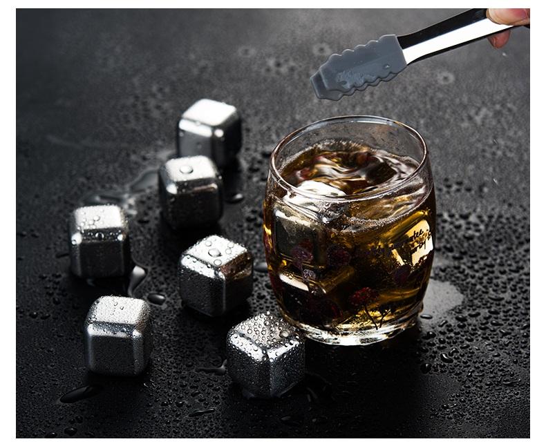 Đá Lạnh Không Tan 8 Viên  Inox 304-16X11X3.5Cm - Giao Hàng Toàn Quốc