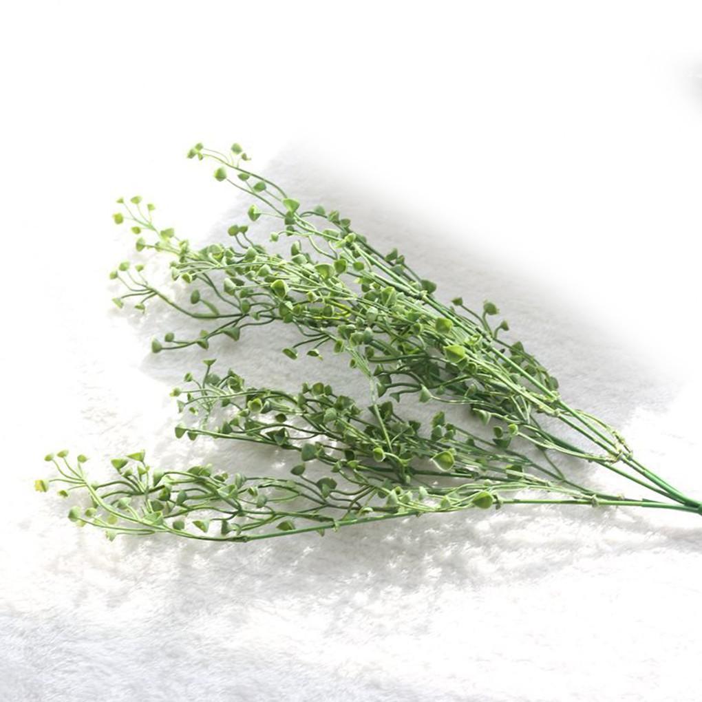 Hoa xanh nhân tạo dài 44cm dùng để trang trí