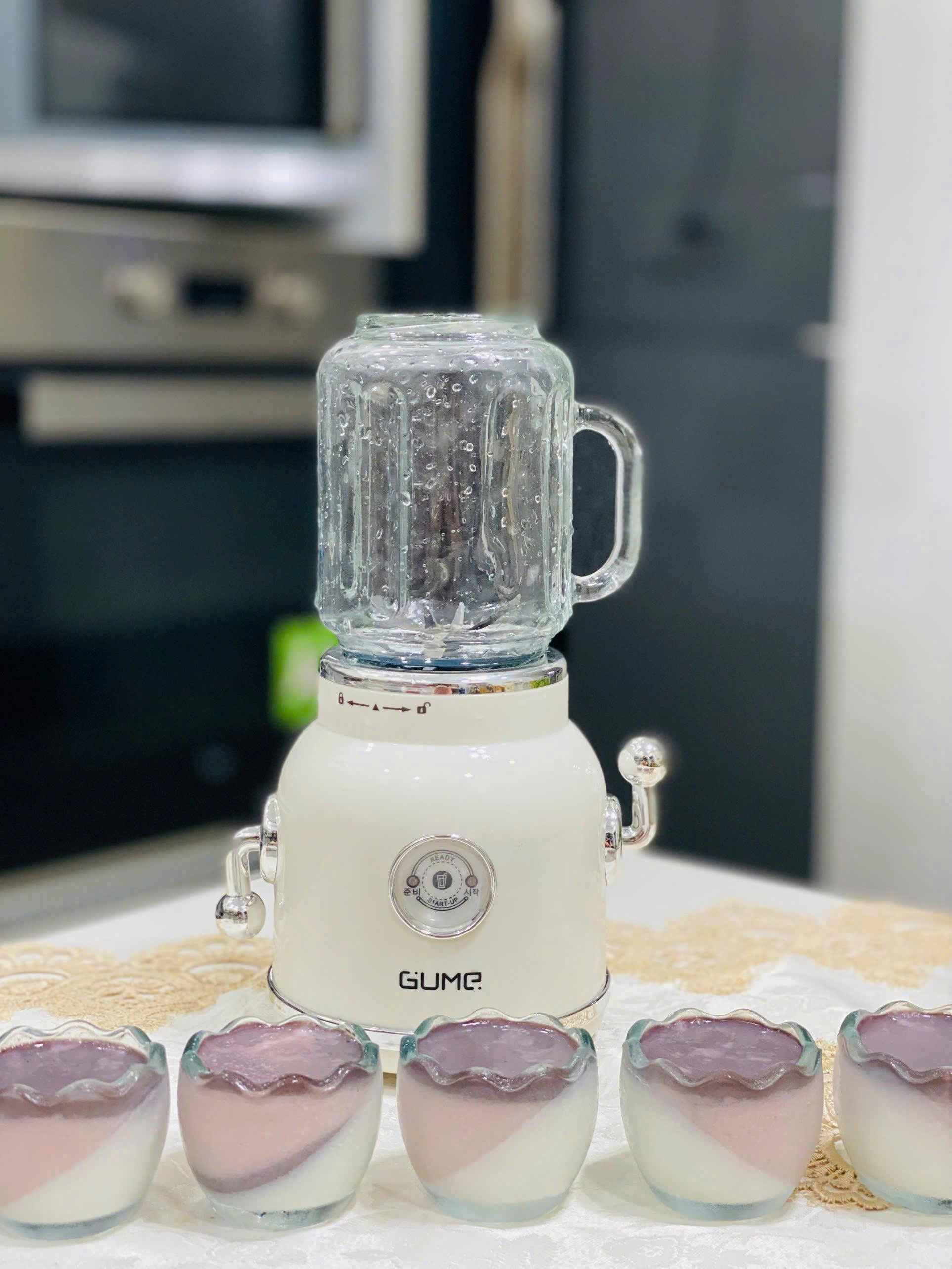 Máy xay sinh tố đa năng 2 cối 600ml Korea GMB-01 lưỡi dao 6 cánh - Hàng chính hãng