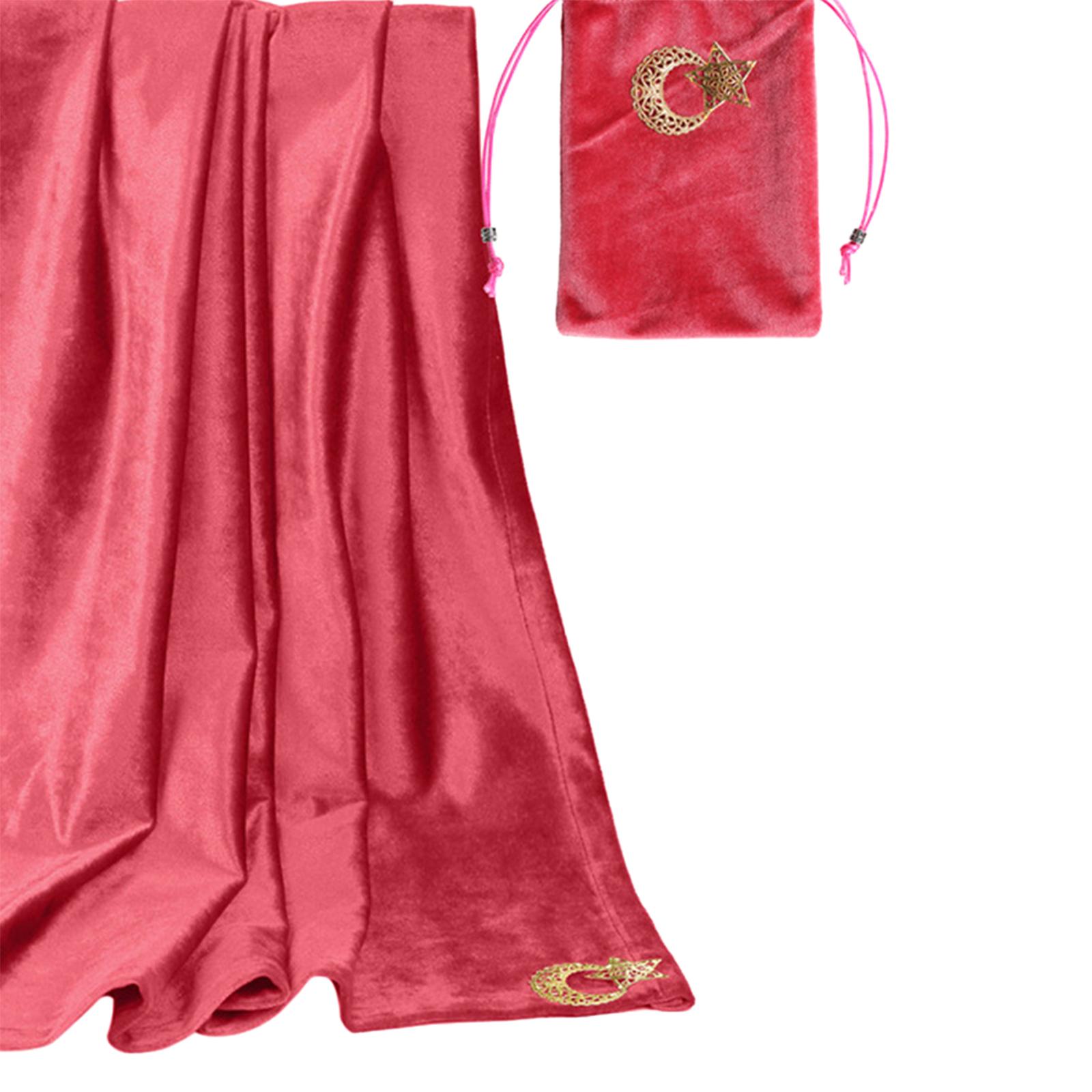 Altar Tarot Card Cloth Tablecloth Soft Velvet Astrology Tarot Divination Cards Table Cloth Tapestry with Pouch