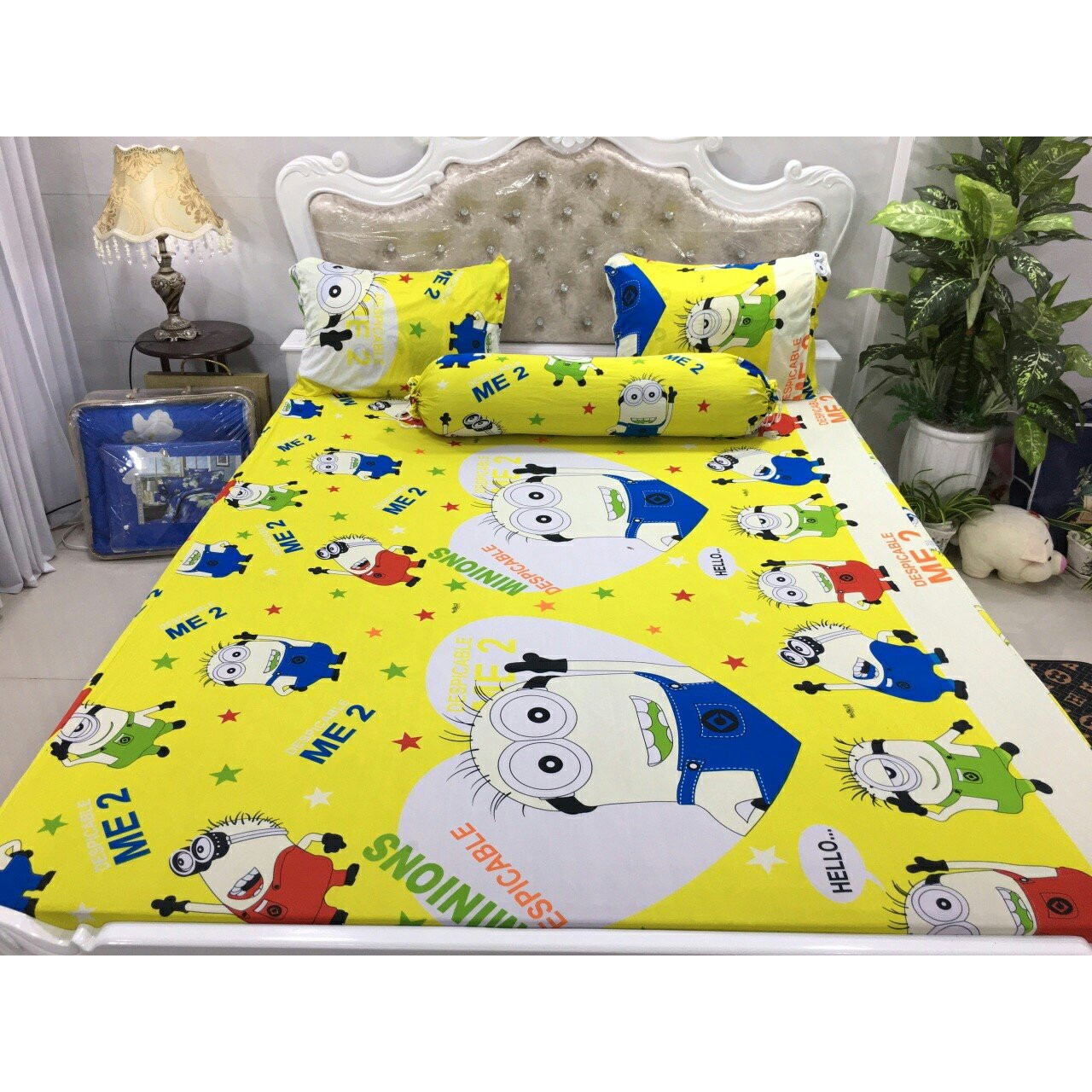 Drap chống thấm cao cấp hình Minion