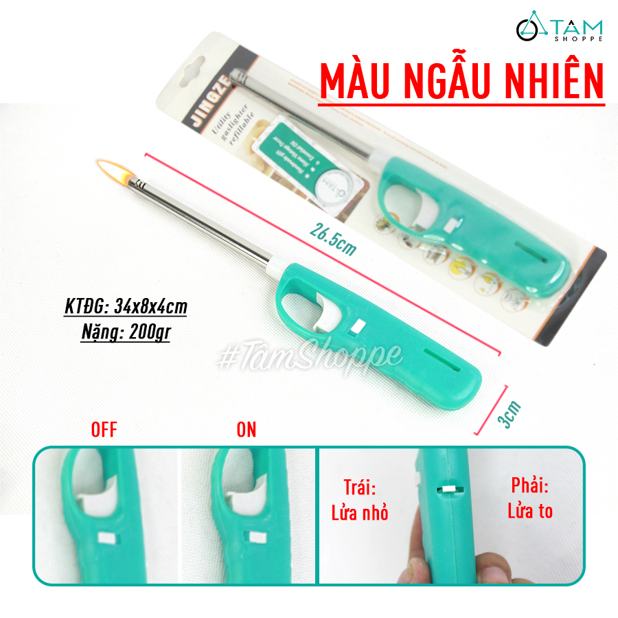 Bật lửa dài đốt nến ngẫu nhiên màu DDTI-BL-01