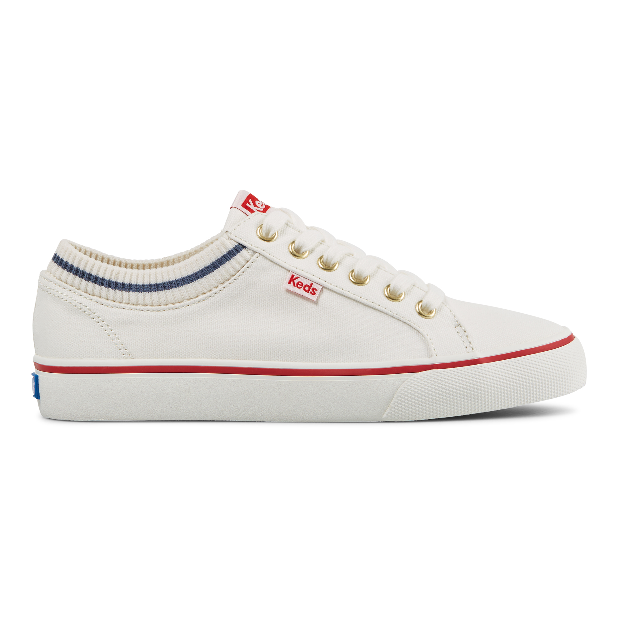 Giày Thể Thao Keds Nữ- Jump Kick Canvas Jump Kick Rib Knit Collar White/Red- KD066428