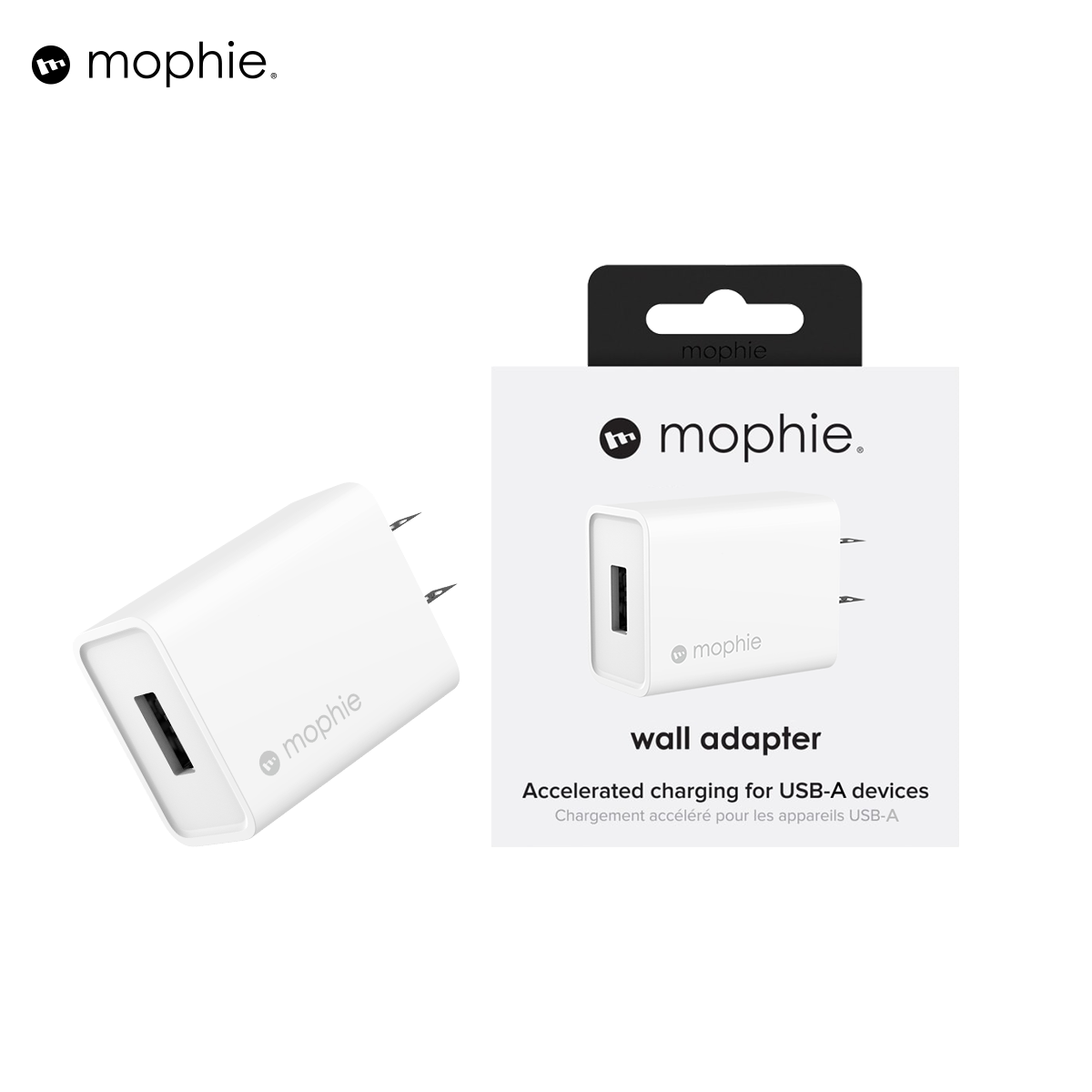 Sạc MOPHIE 10W USB-A sạc nhanh, thiết kế nhỏ gọn tiện lợi - Hàng nhập khẩu - Bảo hành 2 năm