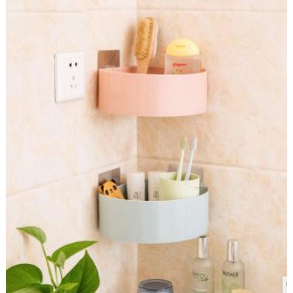 Kệ góc nhà bếp nhà tắm tiện dụng loại dán