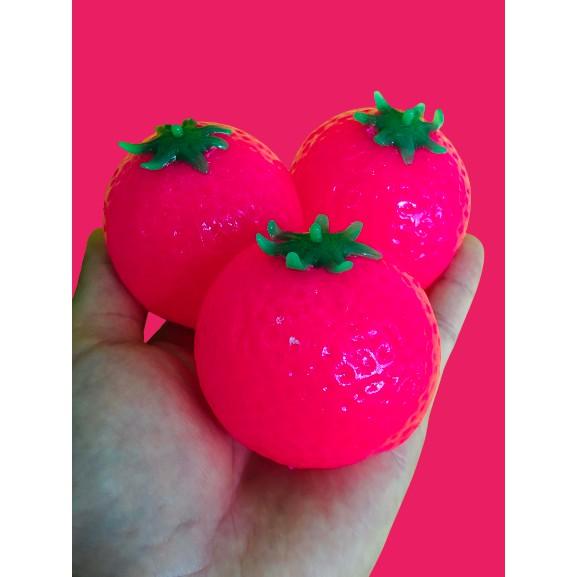 Gudetama Squishy bóp trút giận hình quả cà chua hồng