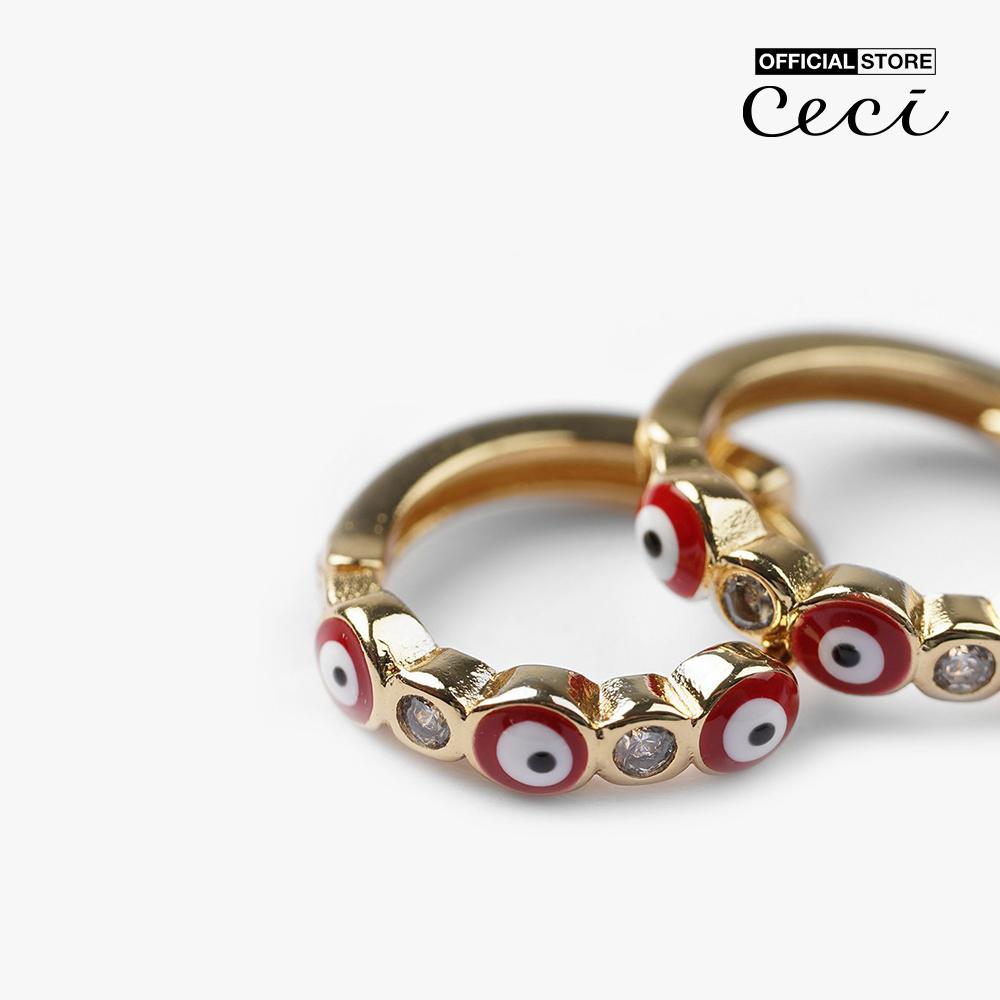 CECI - Khuyên tai nữ khoen tròn thiết kế trẻ trung CC1-07000137-08