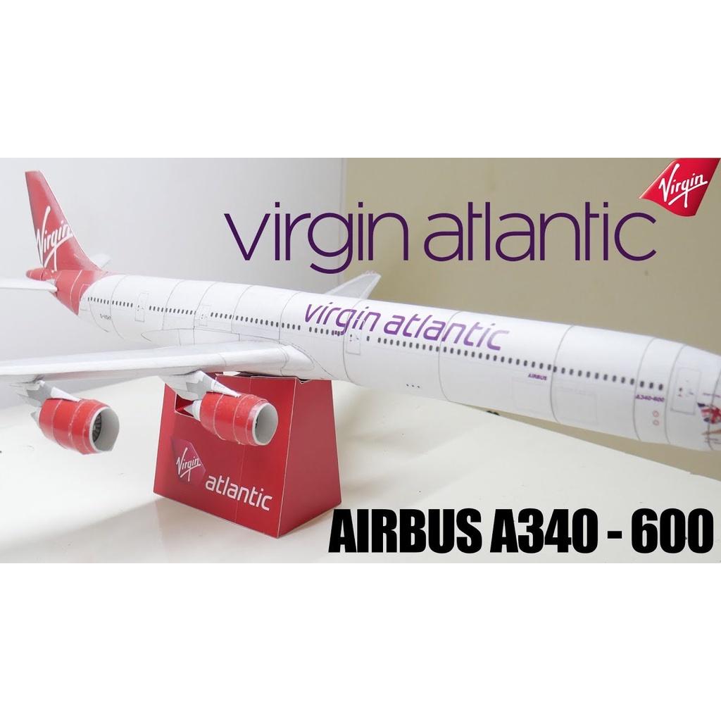 Mô hình giấy 3D mô hình máy bay A340-600