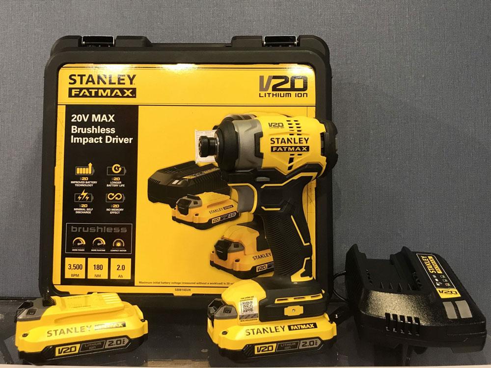 MÁY VẶN VÍT CẦM TAY 20V STANLEY SBI810D2K-B1- HÀNG CHÍNH HÃNG