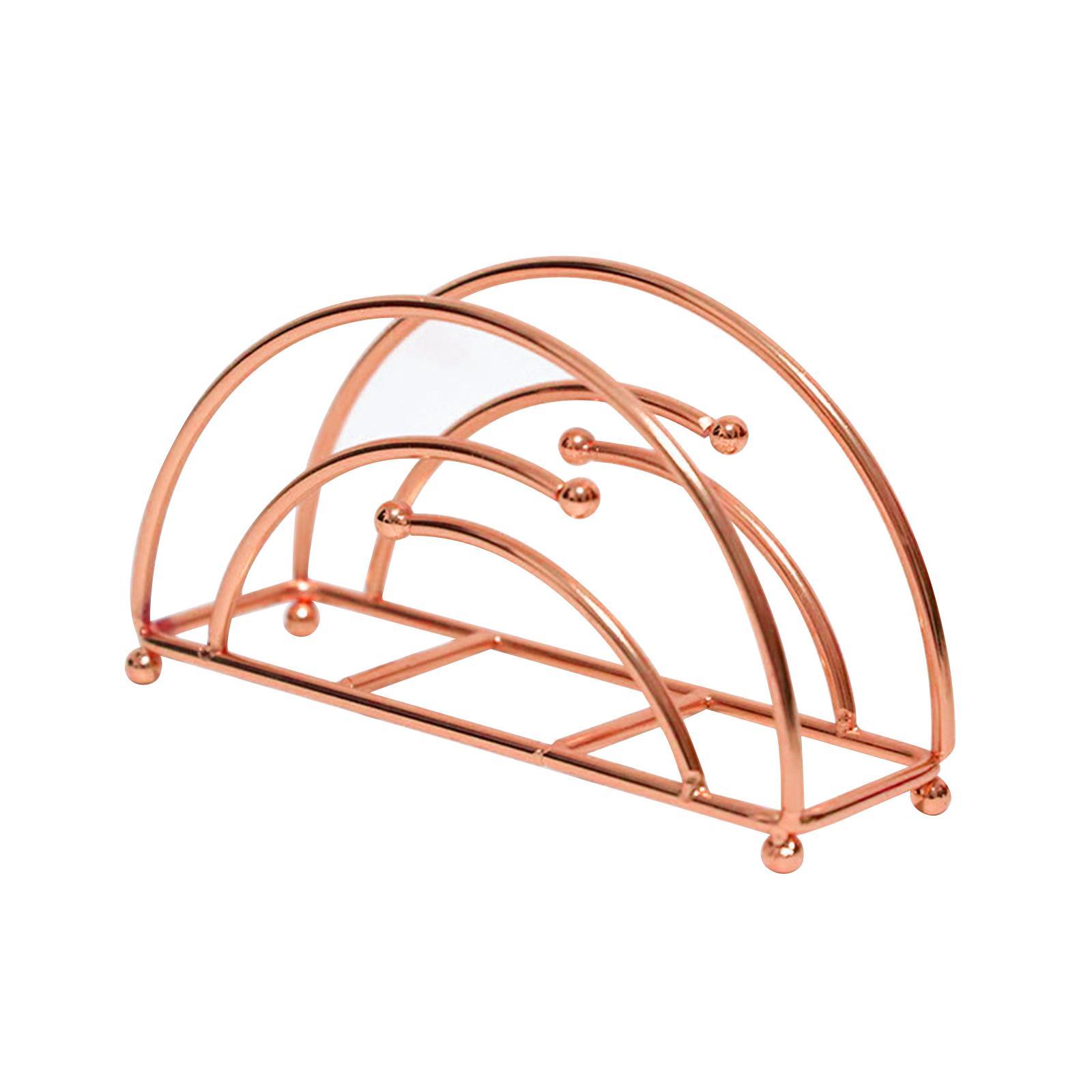 Metal Freestanding Tissue Dispenser Organizer Golden