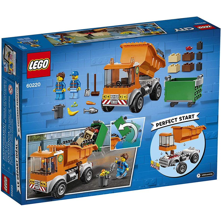 Đồ Chơi Lắp Ghép, Xếp Hình LEGO - Xe Tải Chở Rác 60220 (Hàng Clearance-Không Đổi Trả)