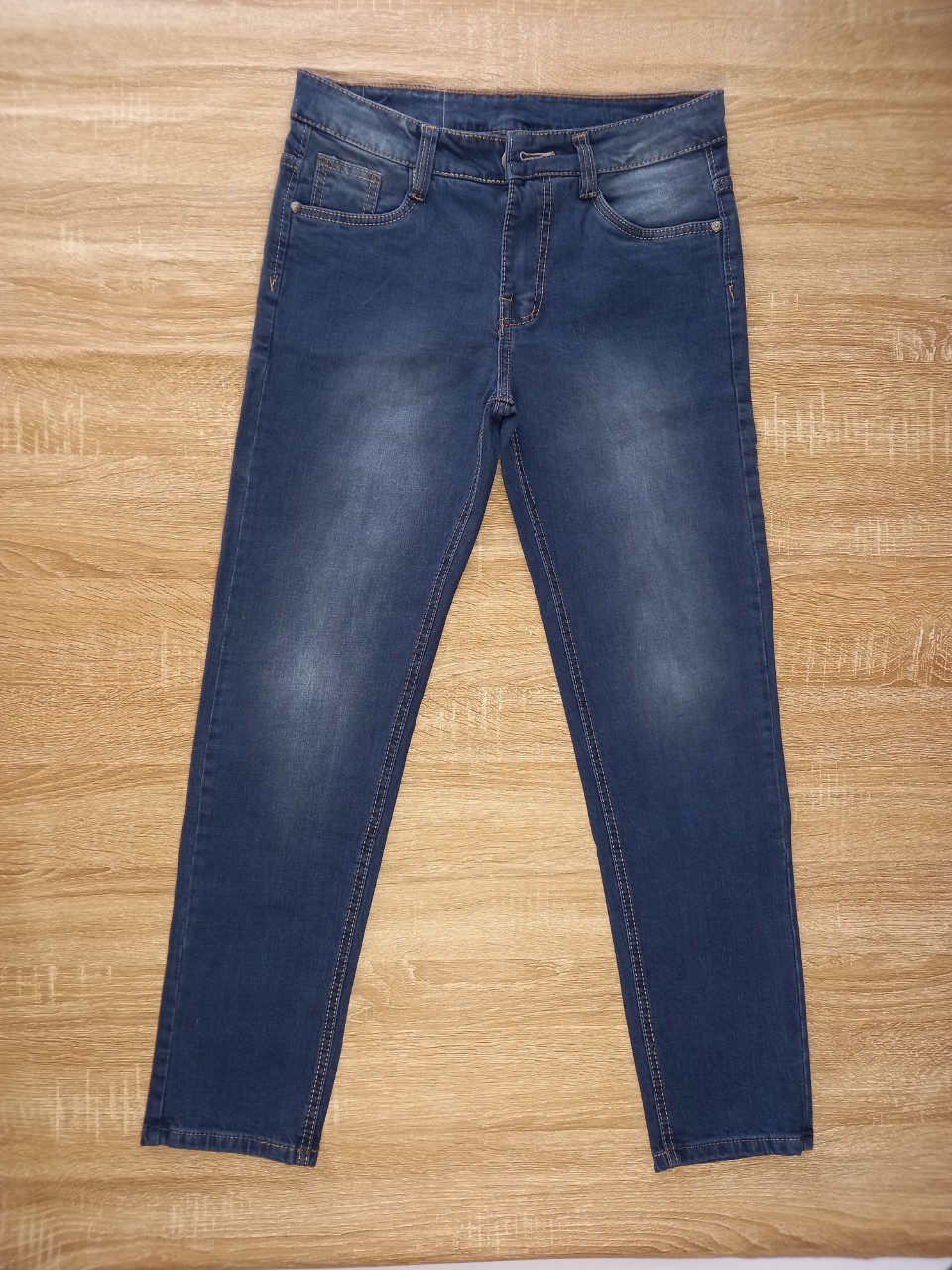 Quần jean nam co giãn dáng đẹp màu xanh mẫu mới jean nam co gian