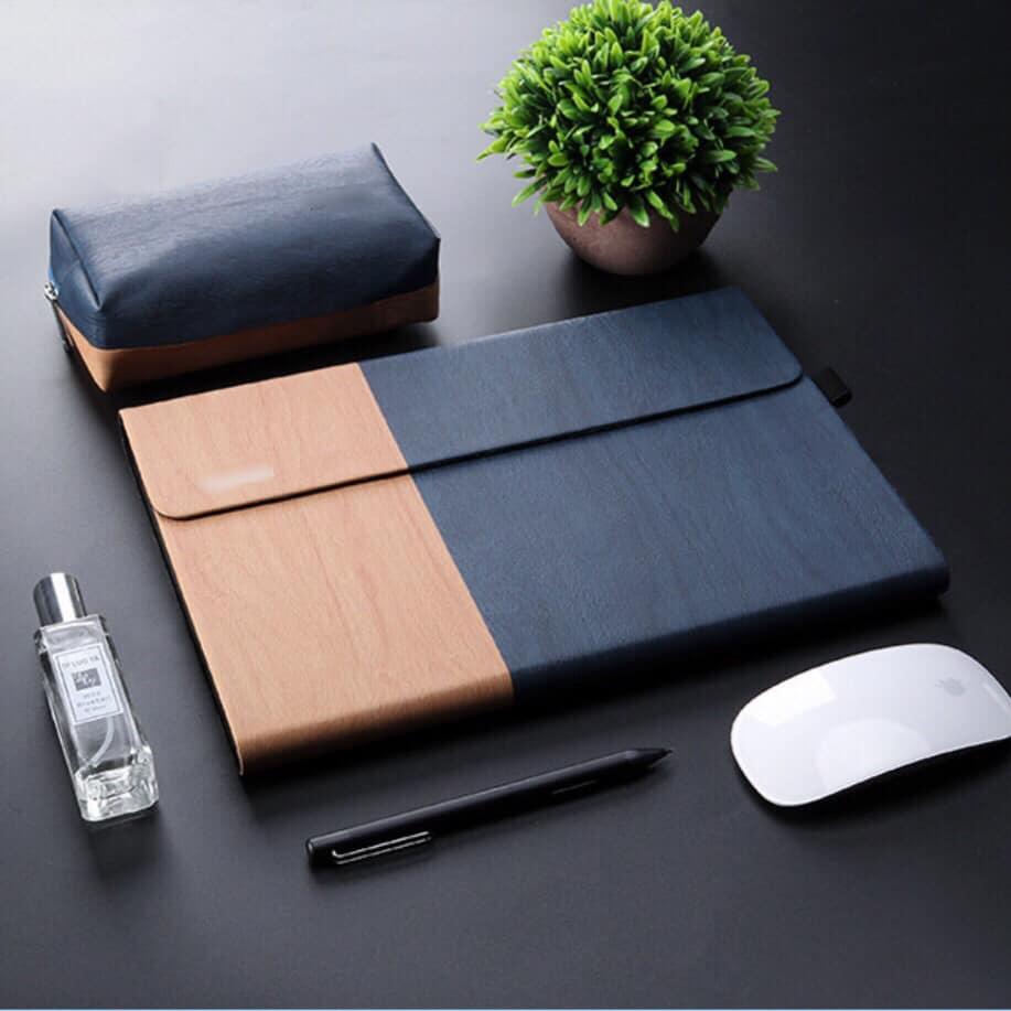 Set bao da chống sốc cho Microsoft Surface Pro 4, 5, 6 kèm ví đựng sạc, chuột
