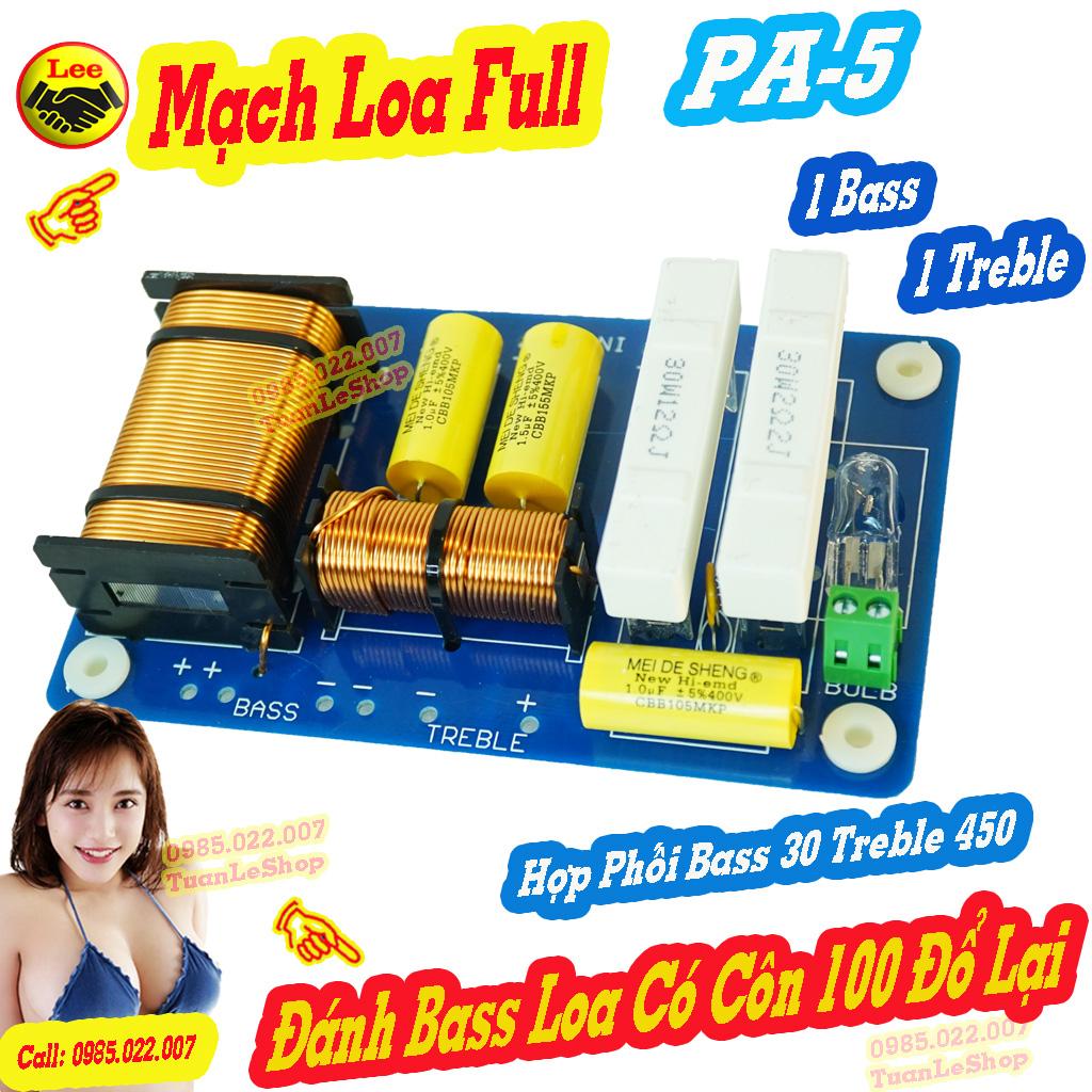 MACH LOA Full PA5 Xanh , Mạch Phân Tần PA5 Chuyên Dành Cho Loa Bass Khỏe Hơn Loa Treble – Giá 2 Mach PA5