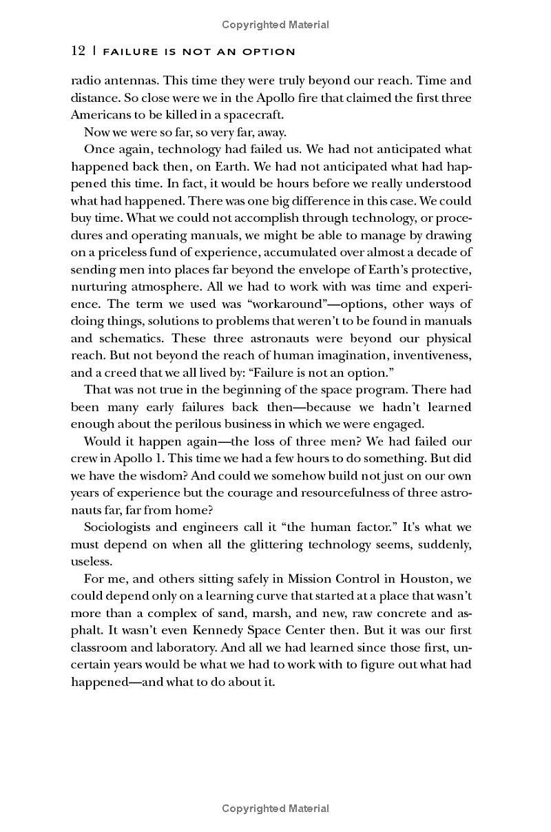 Failure Is Not an Option: Mission Control from Mercury to Apollo 13 and Beyond