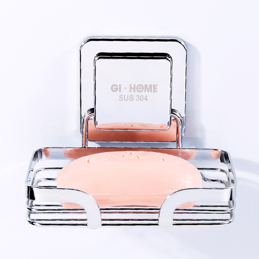 KỆ XÀ BÔNG DÁN TƯỜNG INOX 304 CAO CẤP GI-HOME