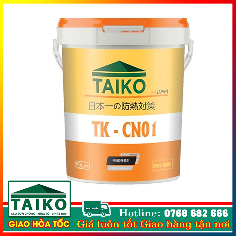 Keo Chống Nóng, Chống Thấm Taiko CN01-5 Lít- Sử Lý bề mặt tường nhà, mái tôn, kim loại tấm lợp fibro