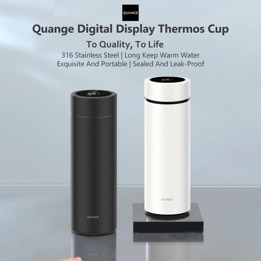 Bình giữ nhiệt thông minh Quange 400ml 316 bằng thép không gỉ tùy chọn màu sắc Hàng nhập khẩu