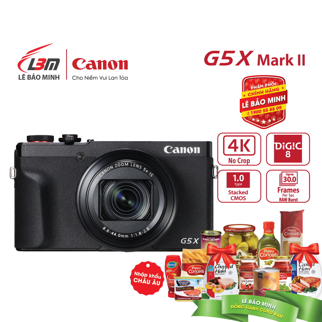 Máy ảnh Canon Powershot G5X MARK II - Hàng Chính Hãng LBM