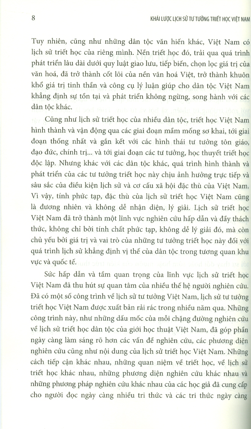 Khái Lược Lịch Sử Tư Tưởng Triết Học Việt Nam (Tái bản lần thứ hai có chỉnh lý) - Nguyễn Tài Đông (Chủ biên)