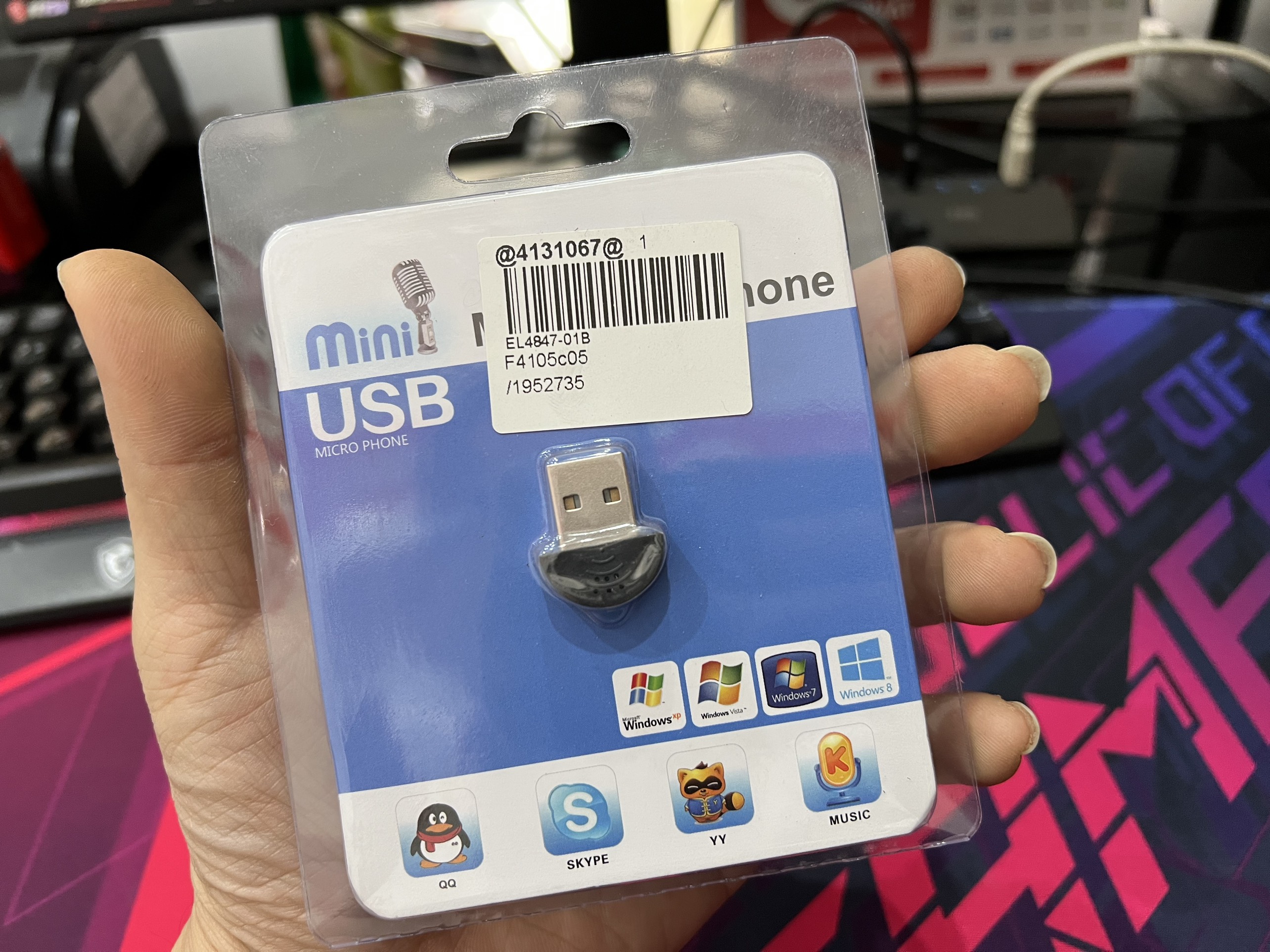 USB Microphone Mini MI-305 Cho Laptop/PC