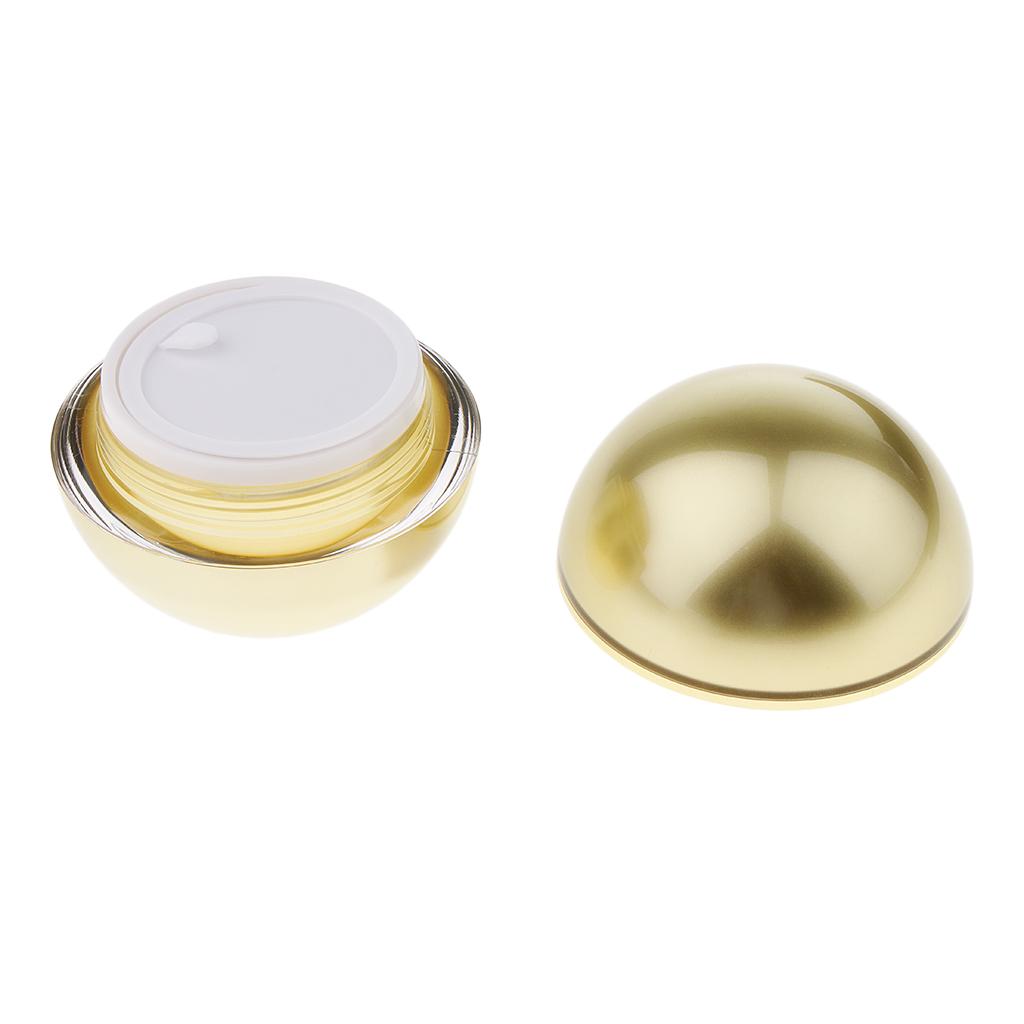 Quả Bóng Mỹ Phẩm Container đựng Kem Trang điểm Lọ Serum Lưu Trữ Bax Gold