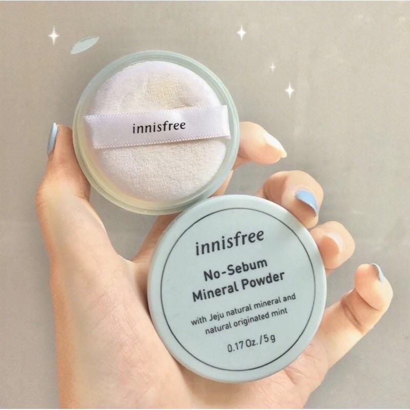 Phấn phủ bột kiềm dầu innisfree no sebum