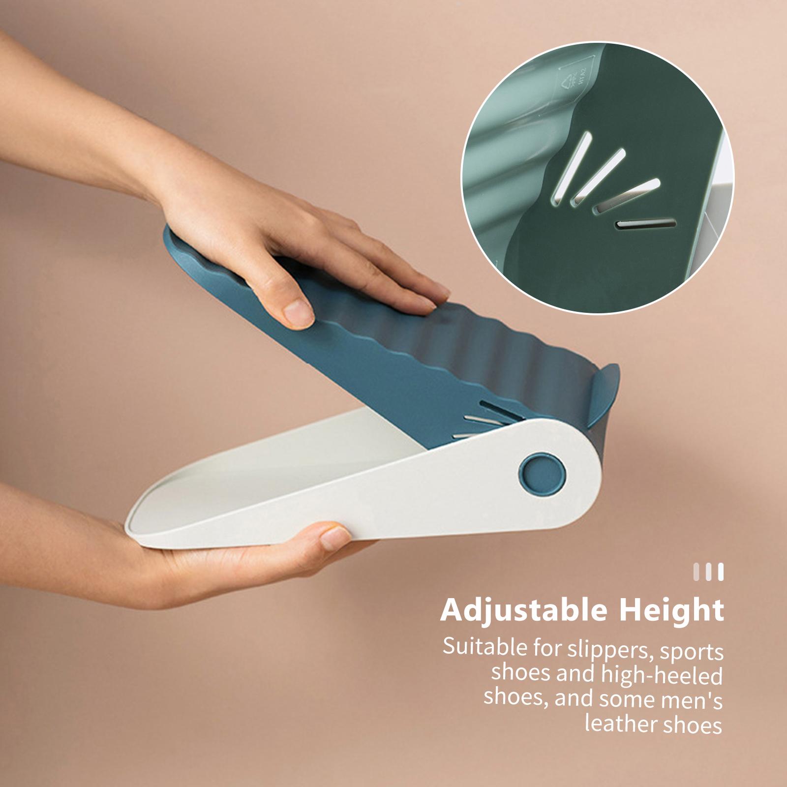 Shoe Slots Organizer Adjustable Shoe Slots Organizer Shoe Racks Shoe Space Saver Shoe Holder Shoe Stacker