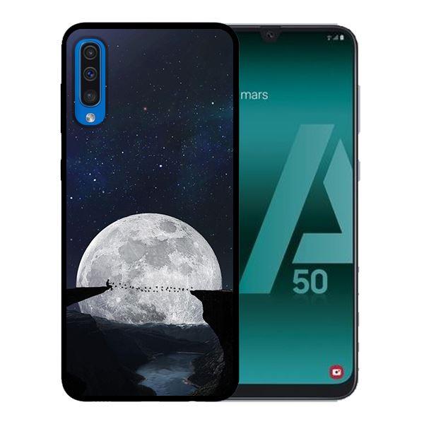 Ốp lưng in cho Samsung Galaxy A7 2018 mẫu Moon - Hàng chính hãng