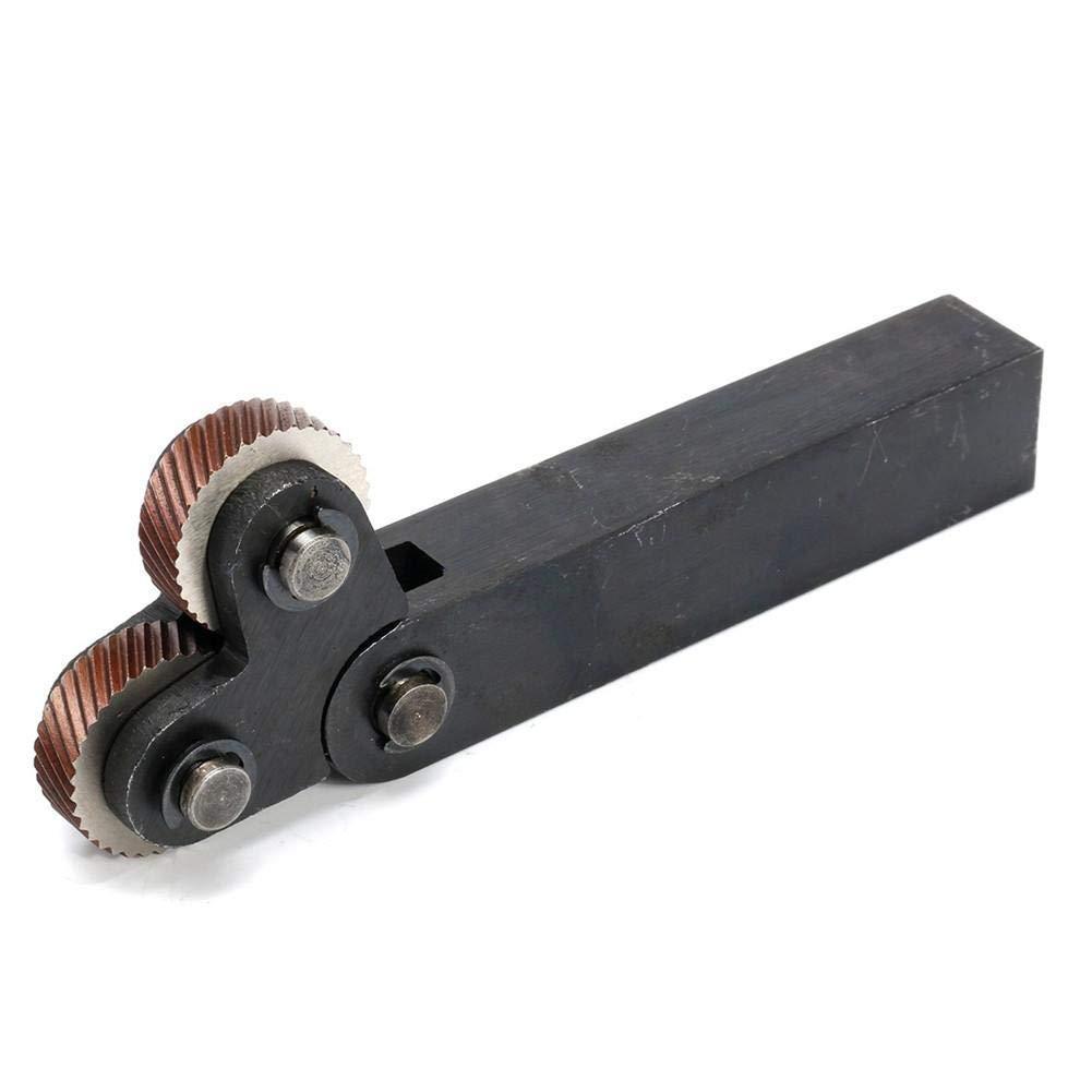 Dụng cụ Knurling -7 miếng Bánh xe đôi Bánh xe Chéo Thép Knurling Dụng cụ Knurl Tuyến tính Bộ