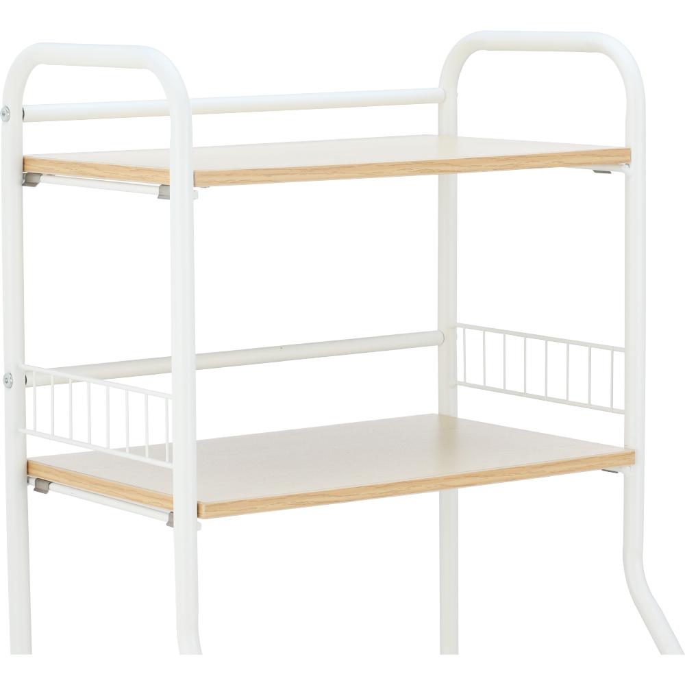 Kệ nhà tắm đa năng 4 tầng SPEED SHELF khung thép cao cấp sơn trắng kết hợp bánh xe di chuyển tiện lợi | Index Living Mall - Phân phối độc quyền tại Việt Nam