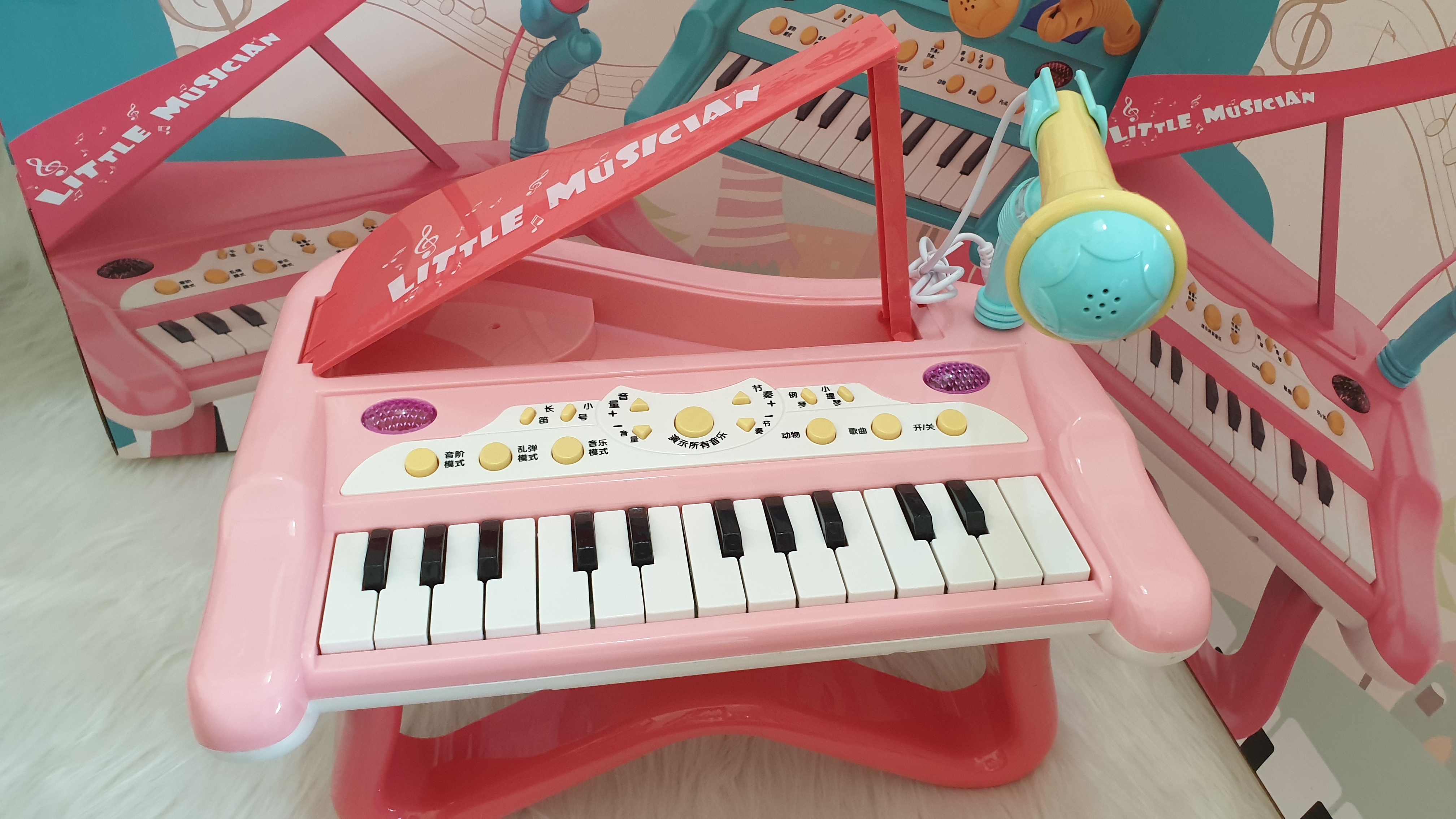 Đàn Piano Mini Kèm Micro Cho Bé Tập Đàn Hát