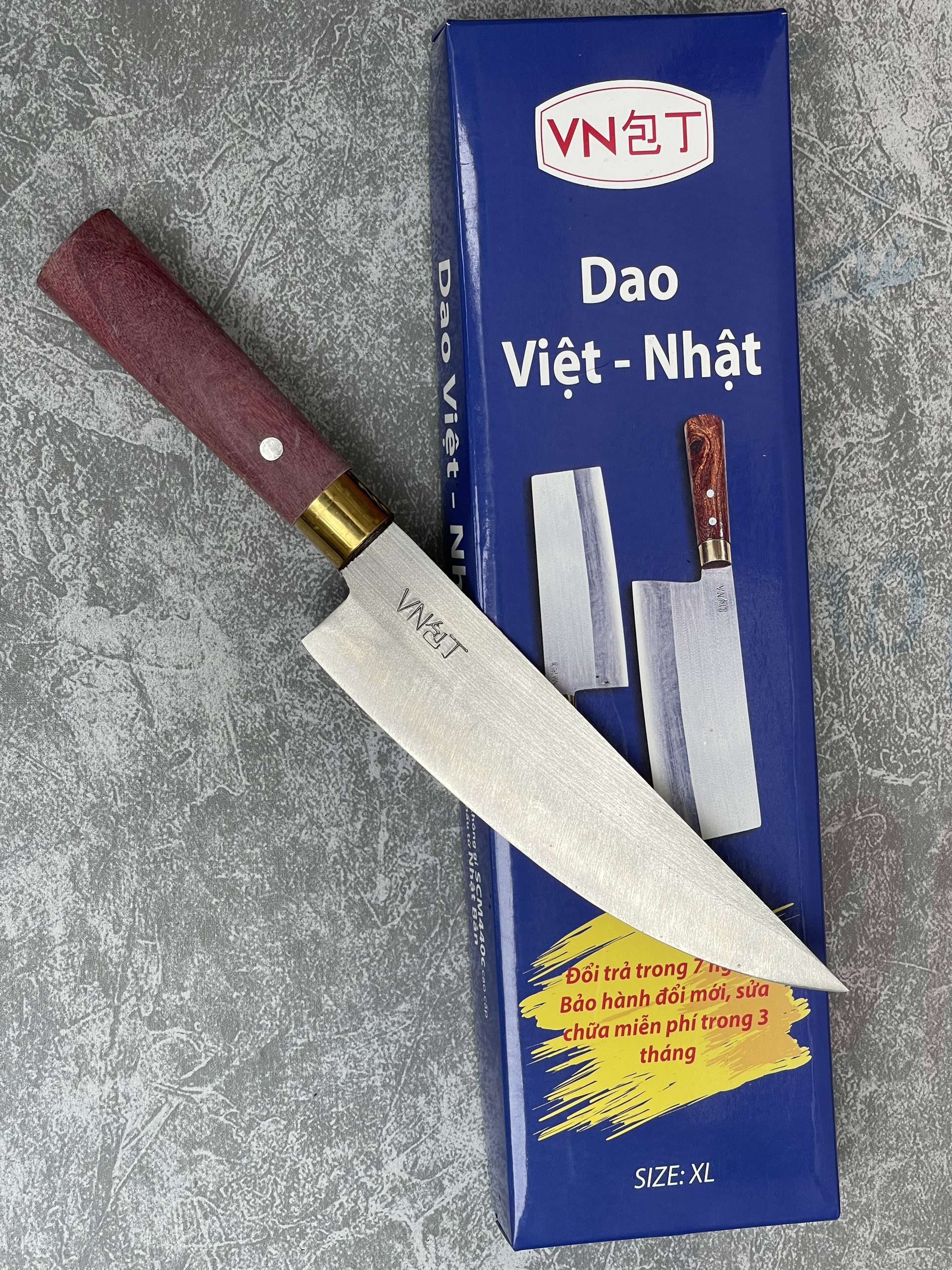 Dao nhà bếp gồm 3 dao chặt xương thái lọc thịt siêu bén