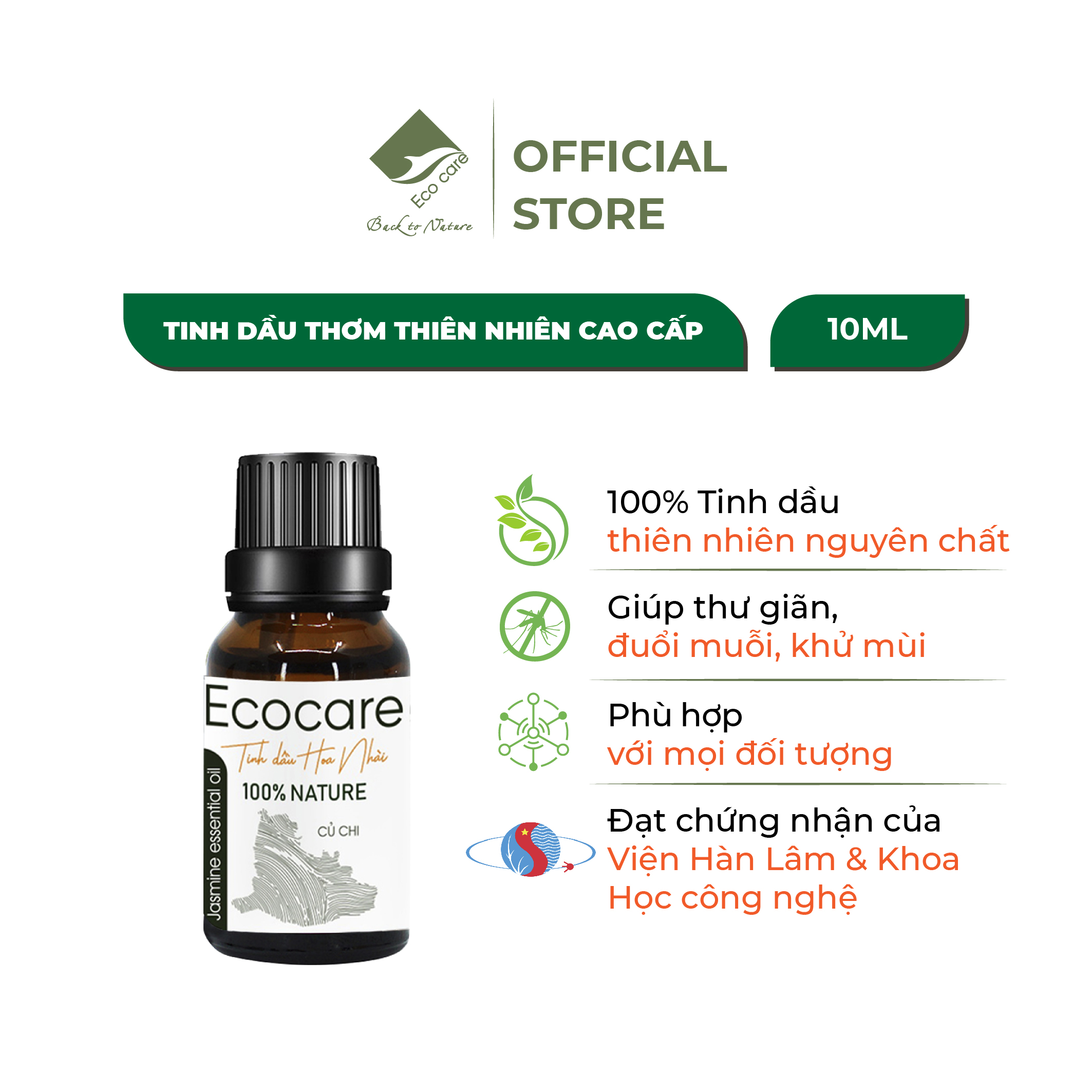 Tinh dầu Hoa Nhài nguyên chất 10ml