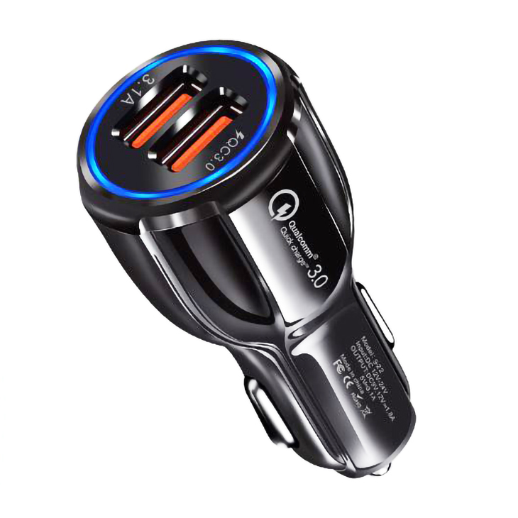Tẩu Sạc Nhanh 2 Cổng USB.Nguồn Vào 12-24V,Nguồn Ra 5V-3.1A